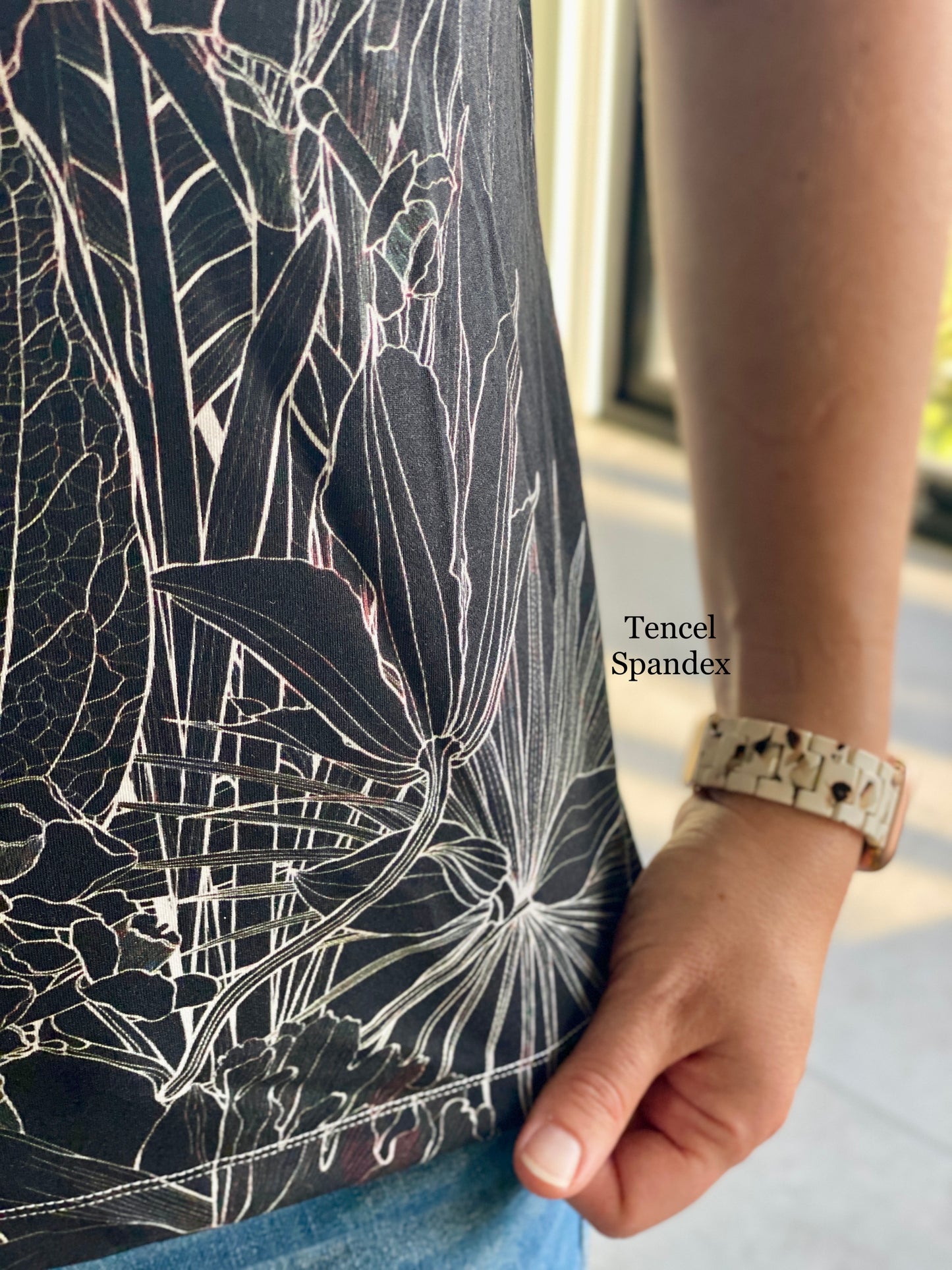Athletic French Terry: Tropical Whispers