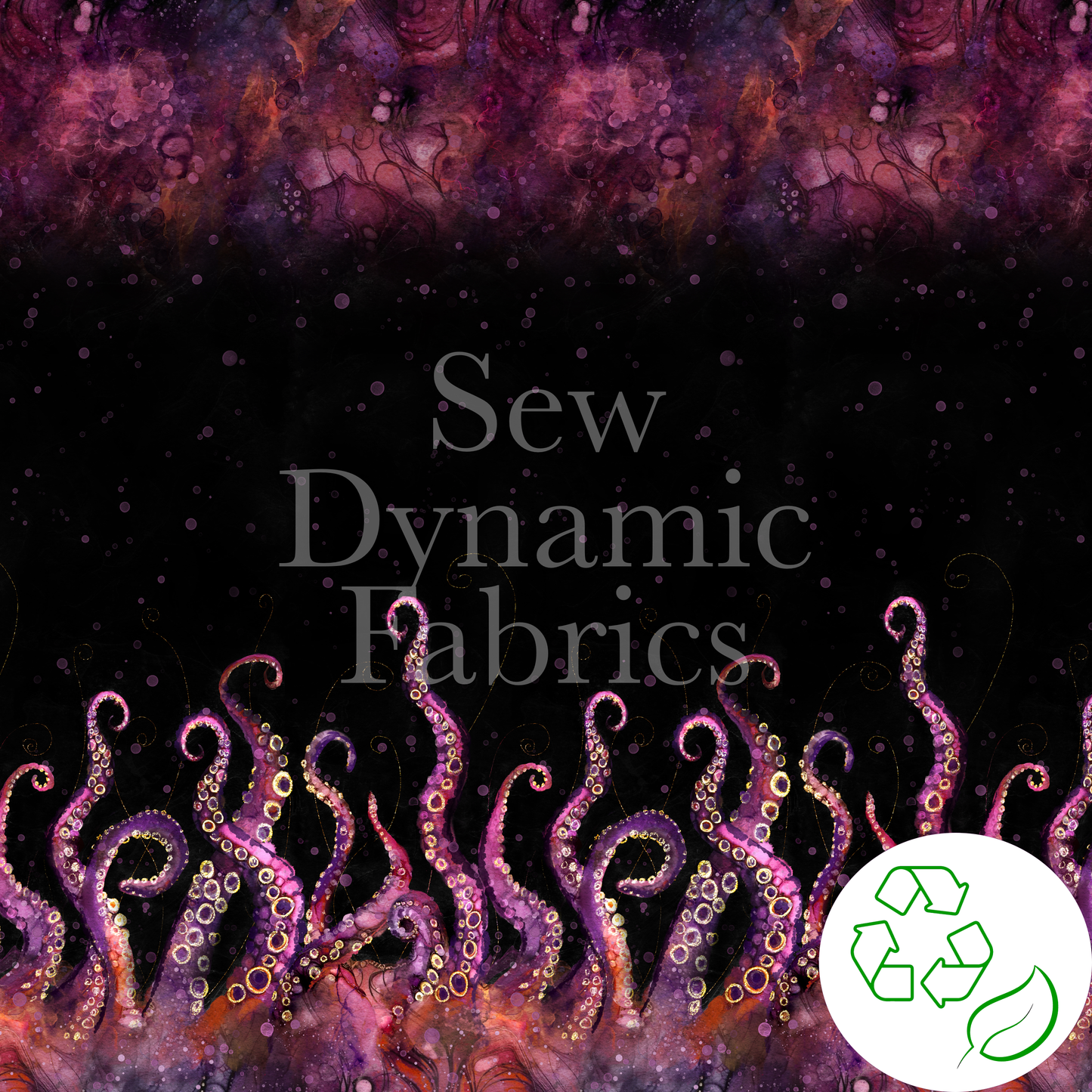 Tencel Spandex: Mystic Kraken Panel
