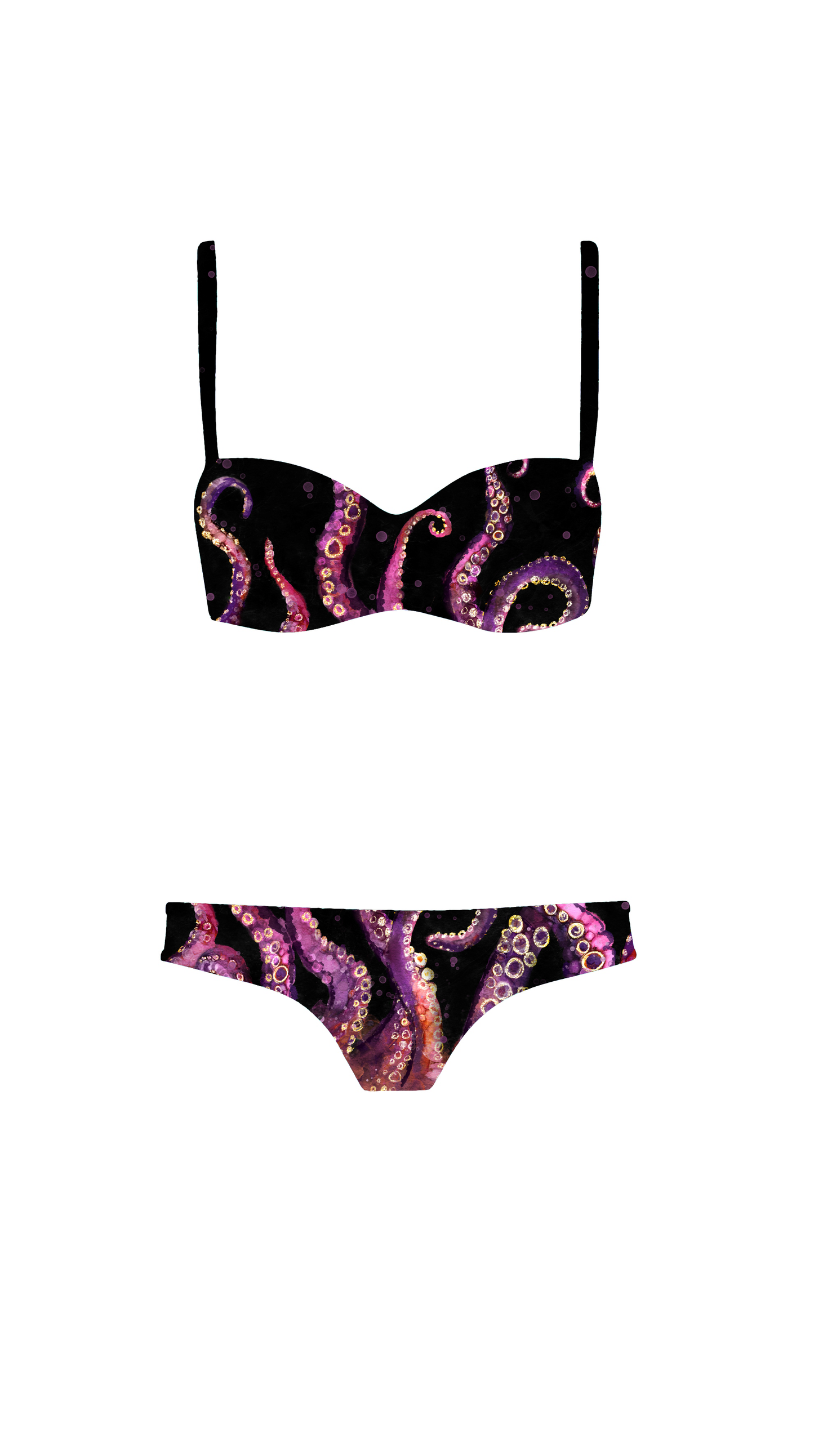 Swim Poly (NEW): Mystic Kraken 1 yard Panel