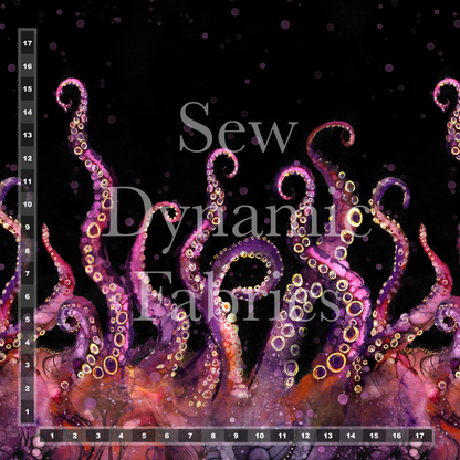 Swim Poly (NEW): Mystic Kraken 1 yard Panel