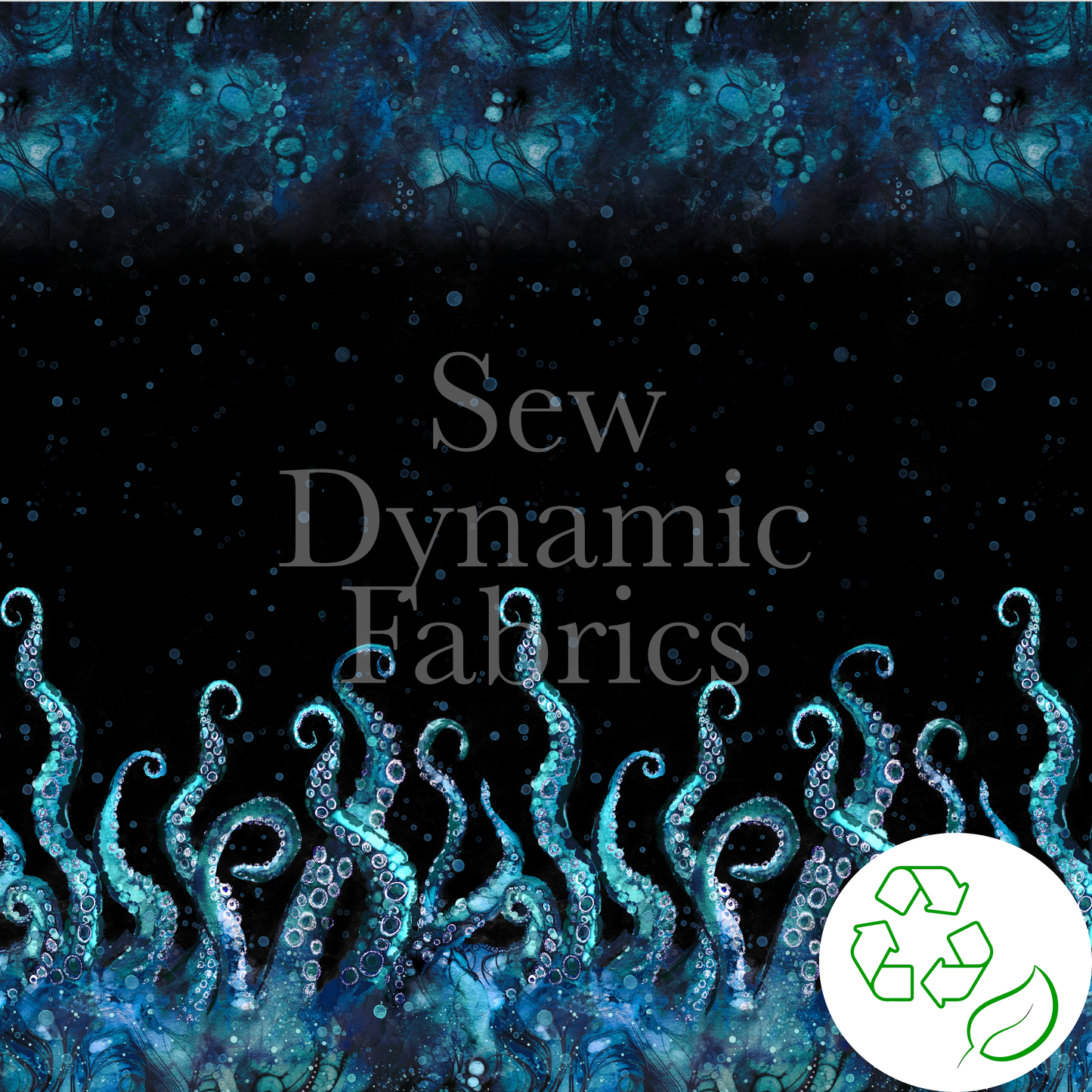 Swim Poly (NEW): Deep Sea Kraken 1 yard panel