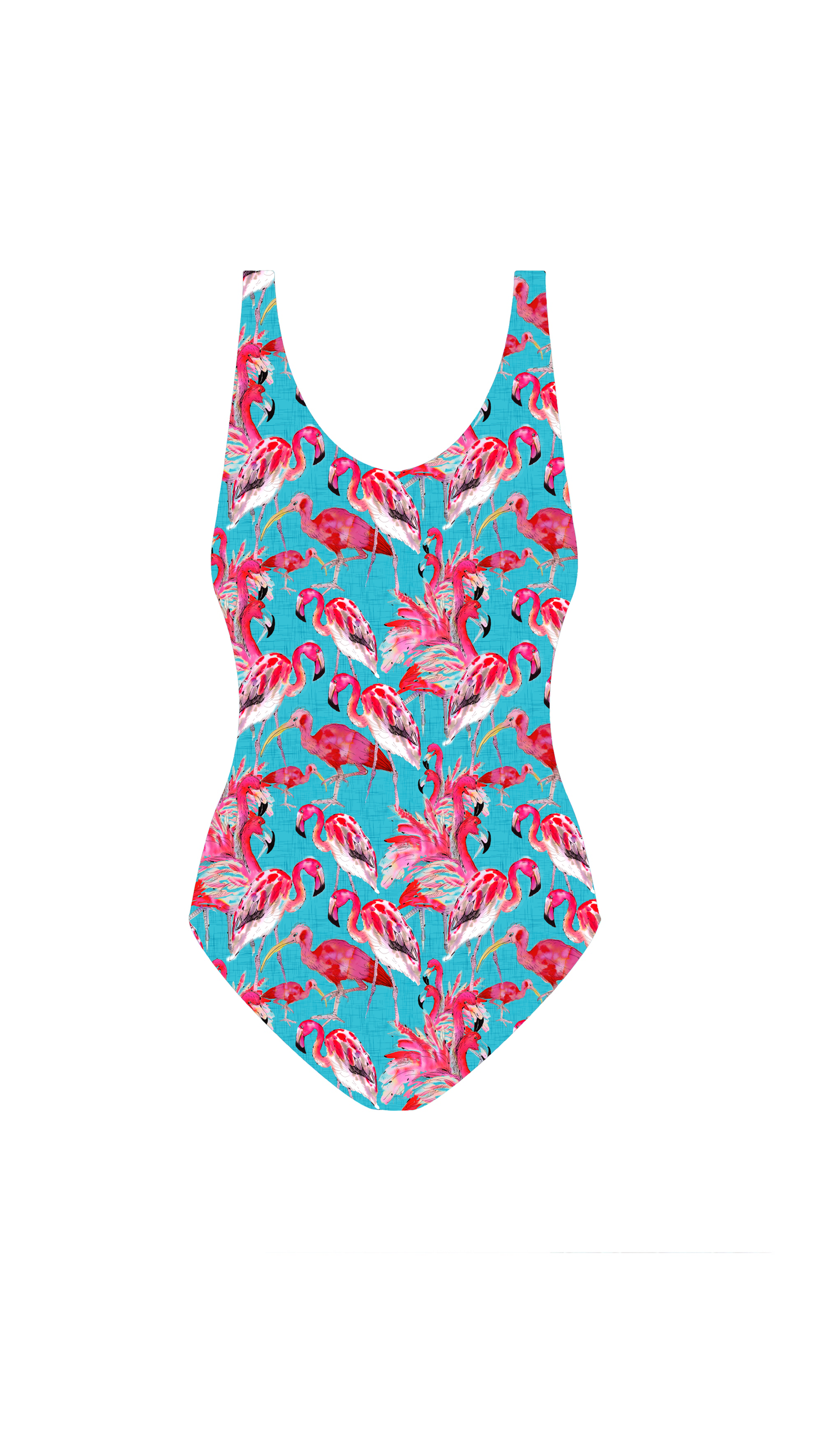 Swim Poly (NEW): Flamingos
