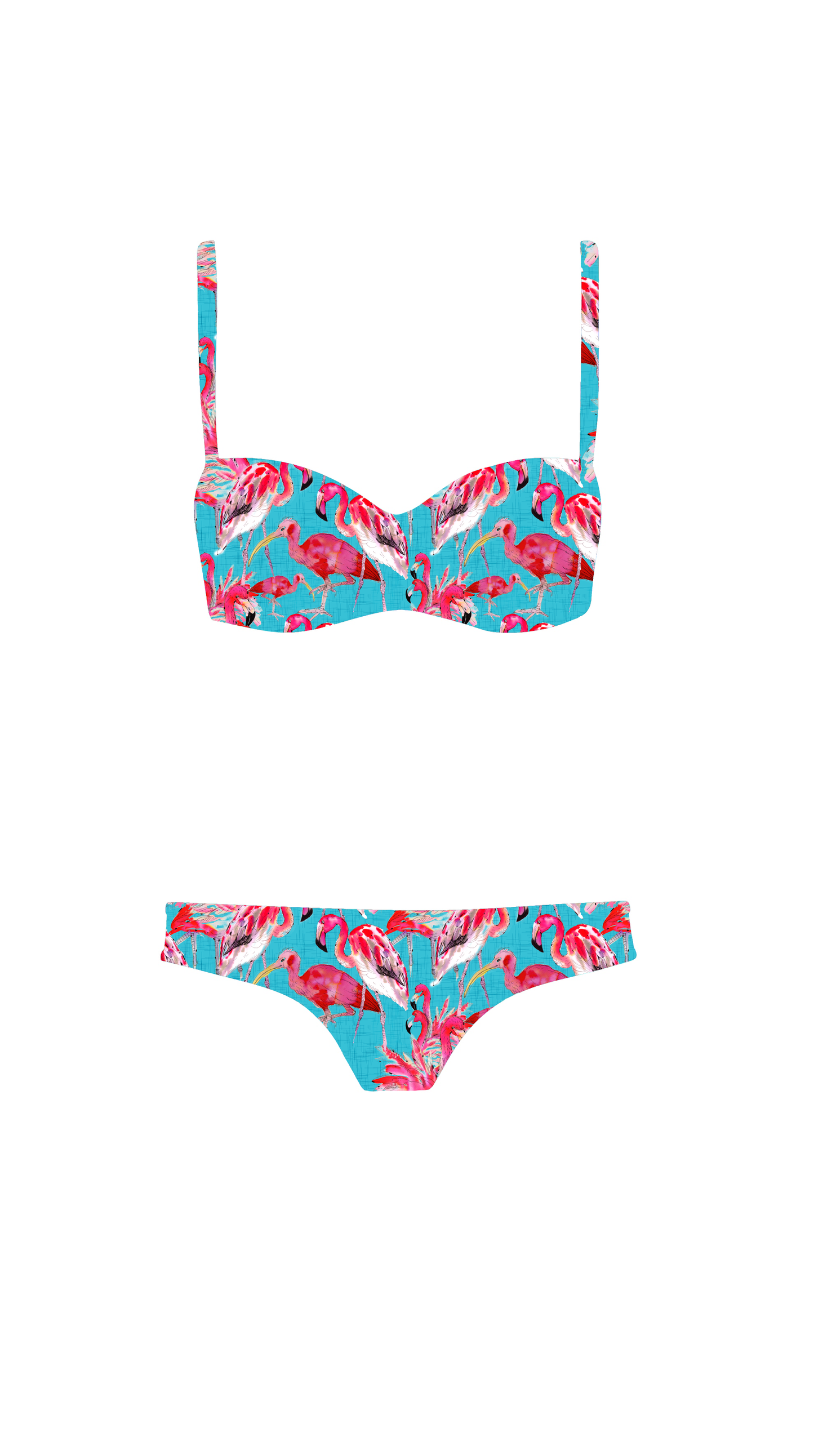 Swim Poly (NEW): Flamingos