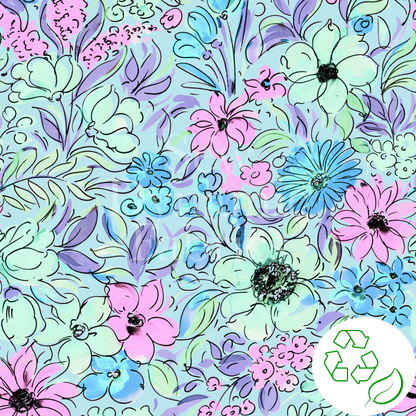 Swim Poly (NEW): Painted Petals