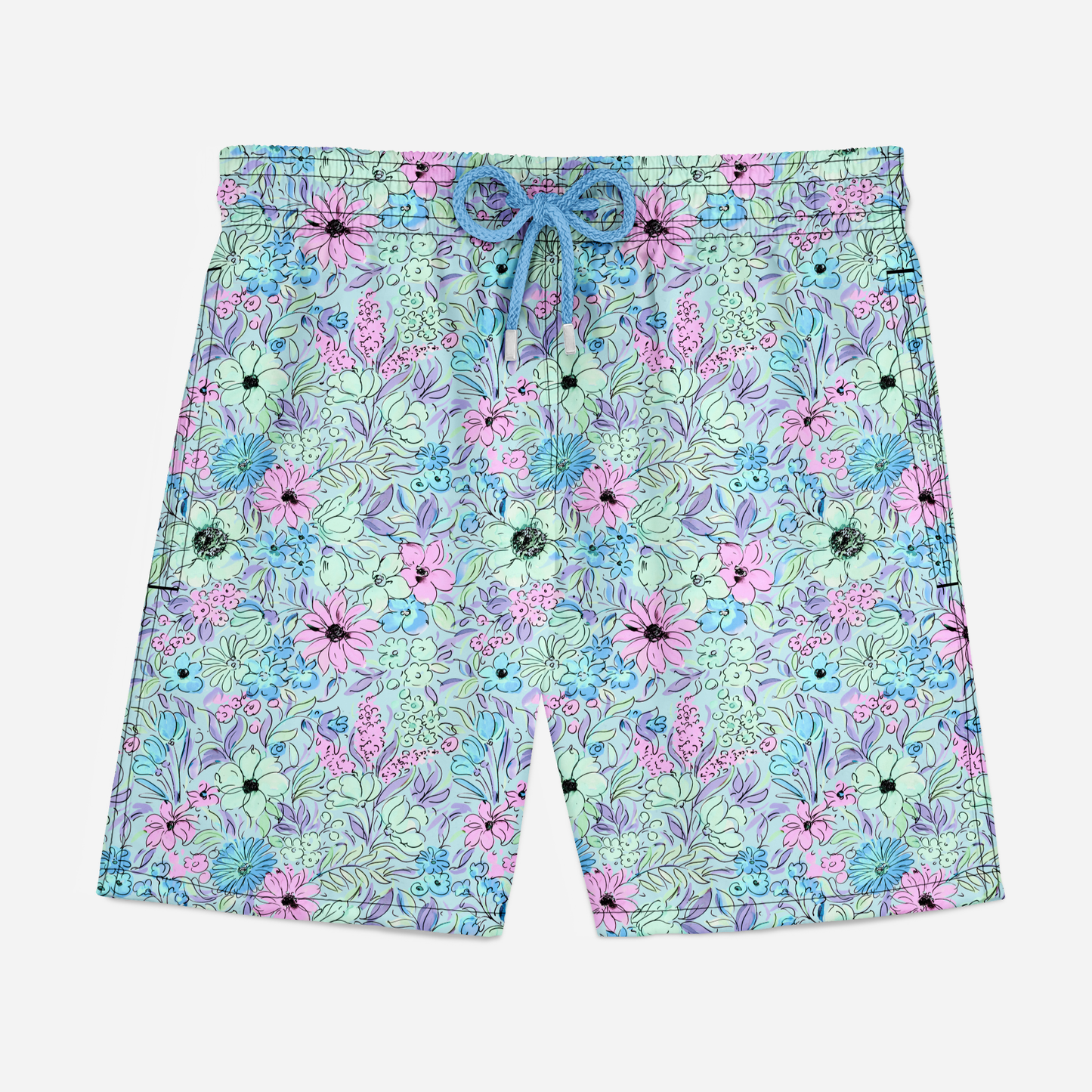 Swim Poly (NEW): Painted Petals