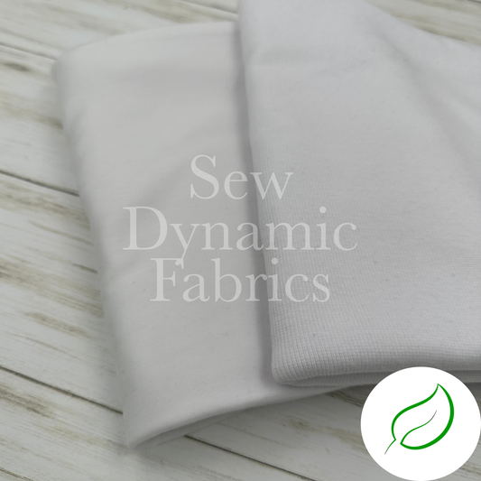 Jersey: Tencel/Organic Cotton/Spandex - White
