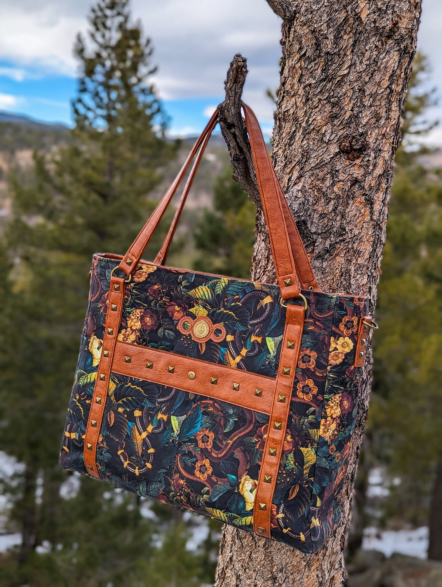 Recycled Panama Canvas: Autumn Serpents