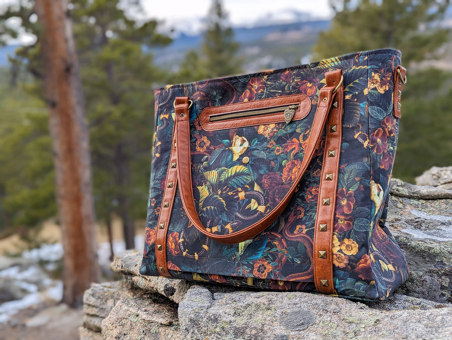Recycled Panama Canvas: Autumn Serpents