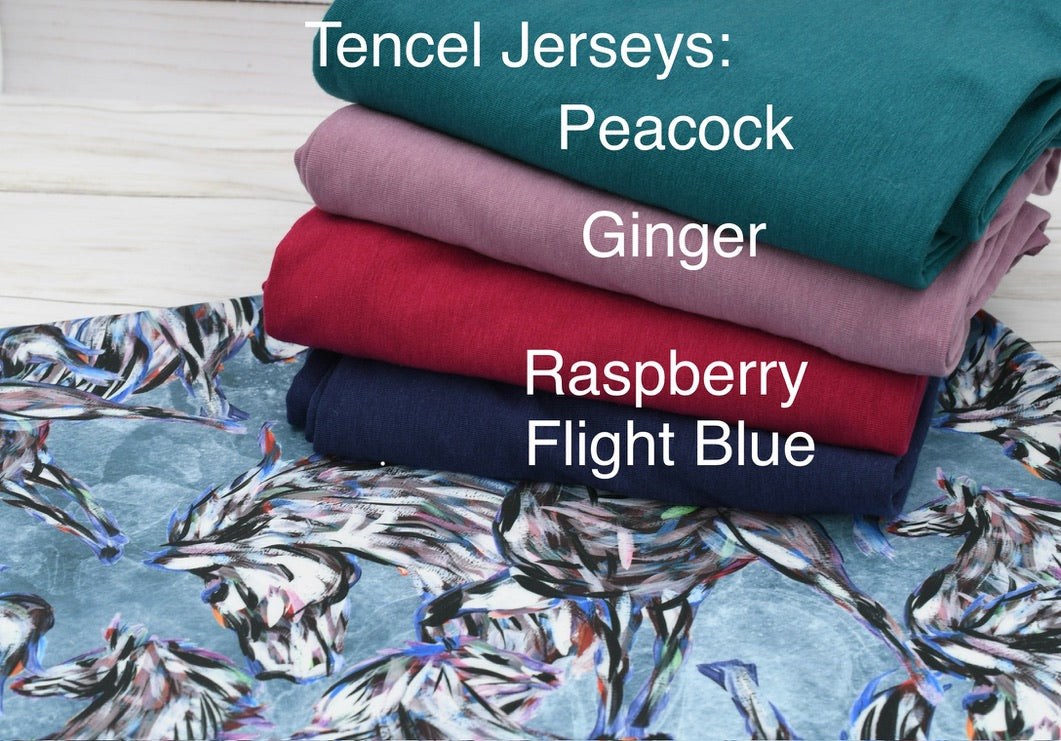 Brushed Jersey: Painted Horses