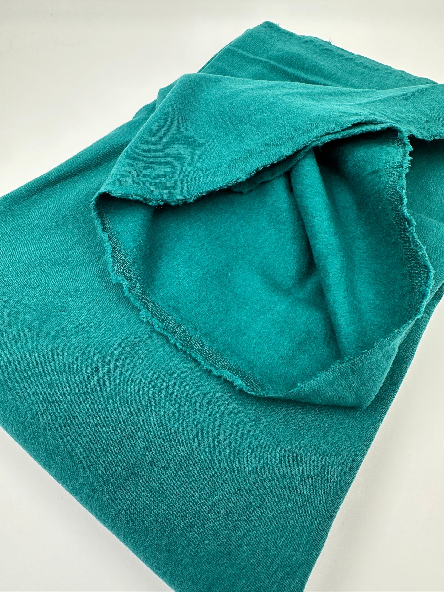 Stretch Fleece: Tencel/Organic Cotton/Spandex - Peacock