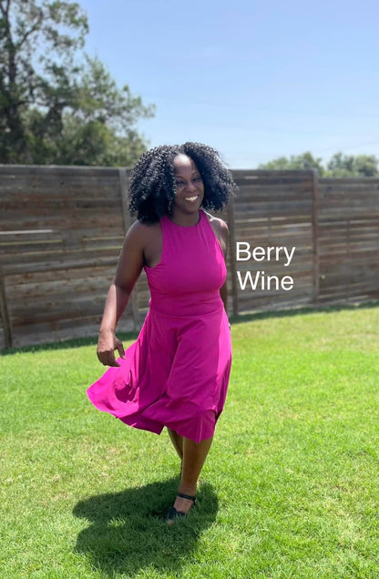 Tech Jersey Solids: Berry Wine
