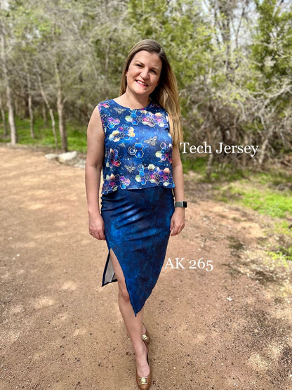Athletic French Terry: Gold Bees