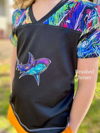 Athletic French Terry: Sea Coordinate