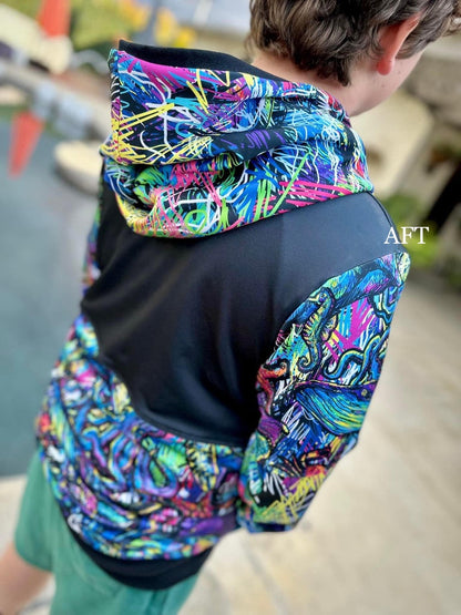 Athletic French Terry: Sea Coordinate