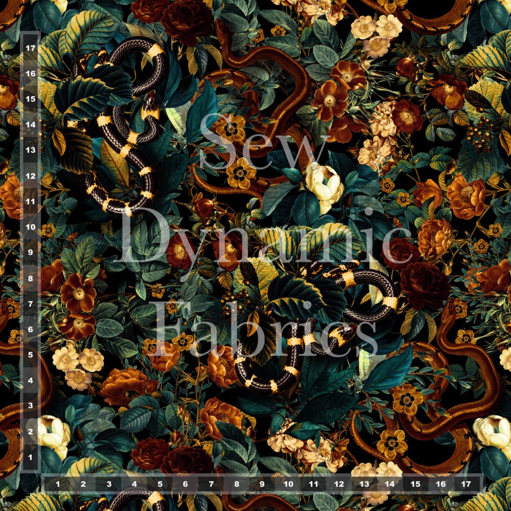 Recycled Panama Canvas: Autumn Serpents