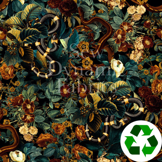 Recycled Panama Canvas: Autumn Serpents