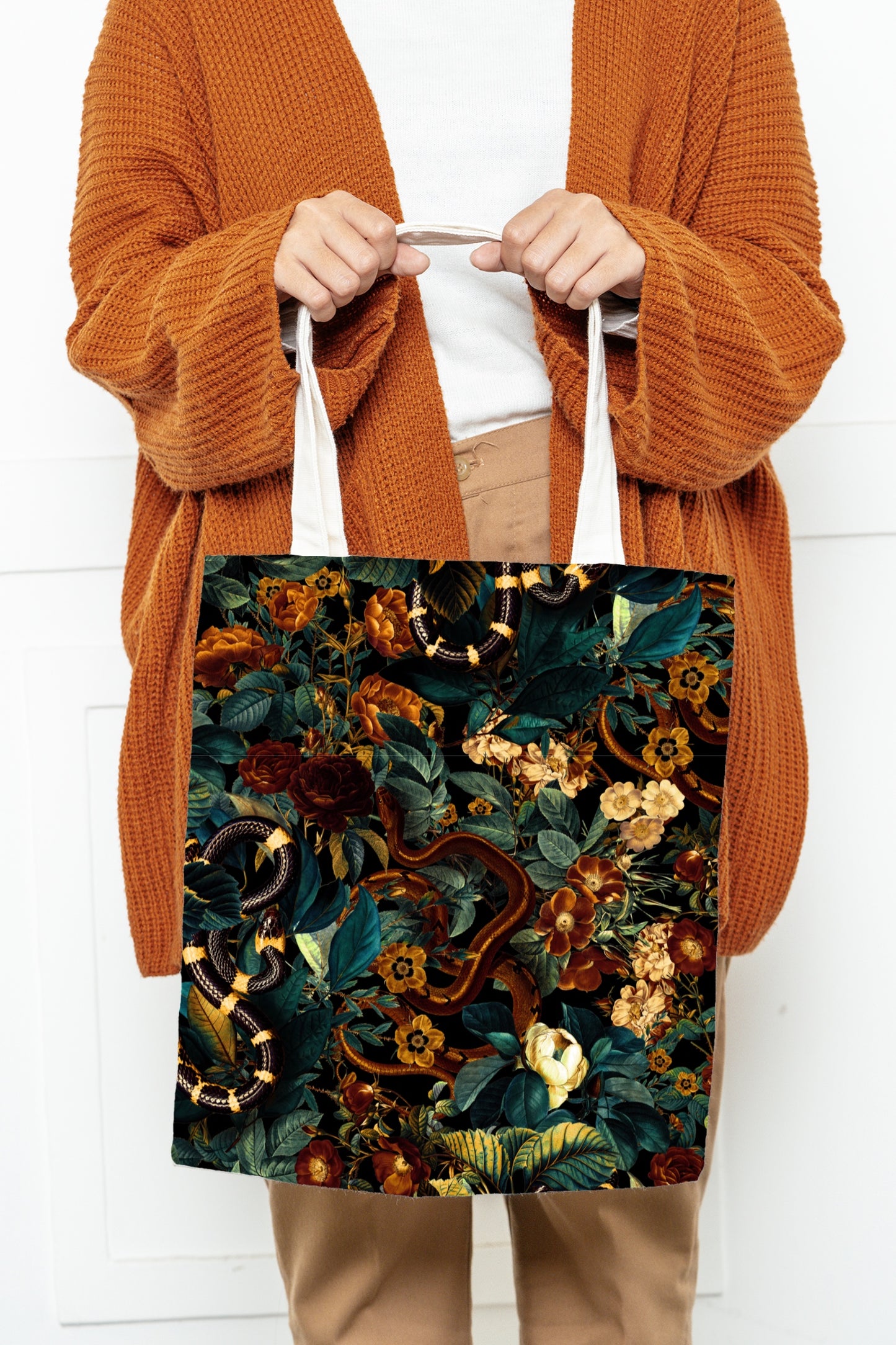 Recycled Panama Canvas: Autumn Serpents