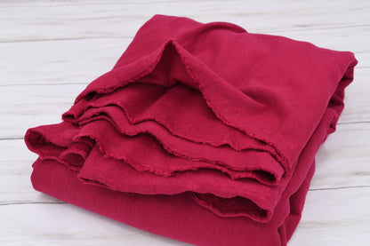 French Terry: Tencel/Organic Cotton/Spandex - Raspberry