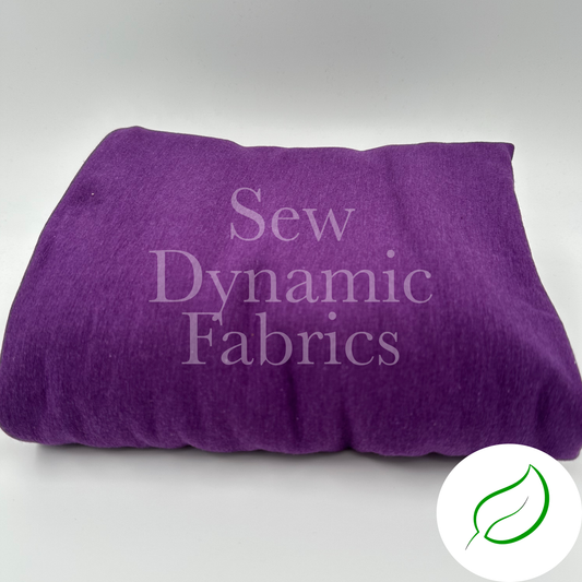 Stretch Fleece: Tencel/Organic Cotton/Spandex - Boysenberry