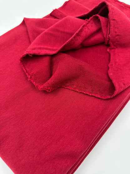 French Terry: Tencel/Organic Cotton/Spandex - Scarlet