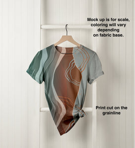 Brushed Jersey: Desert Border