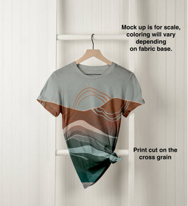 Brushed Jersey: Desert Border