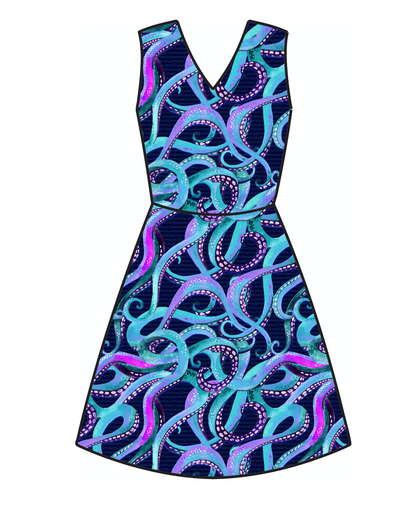 Tech Jersey: Watercolor Tentacles