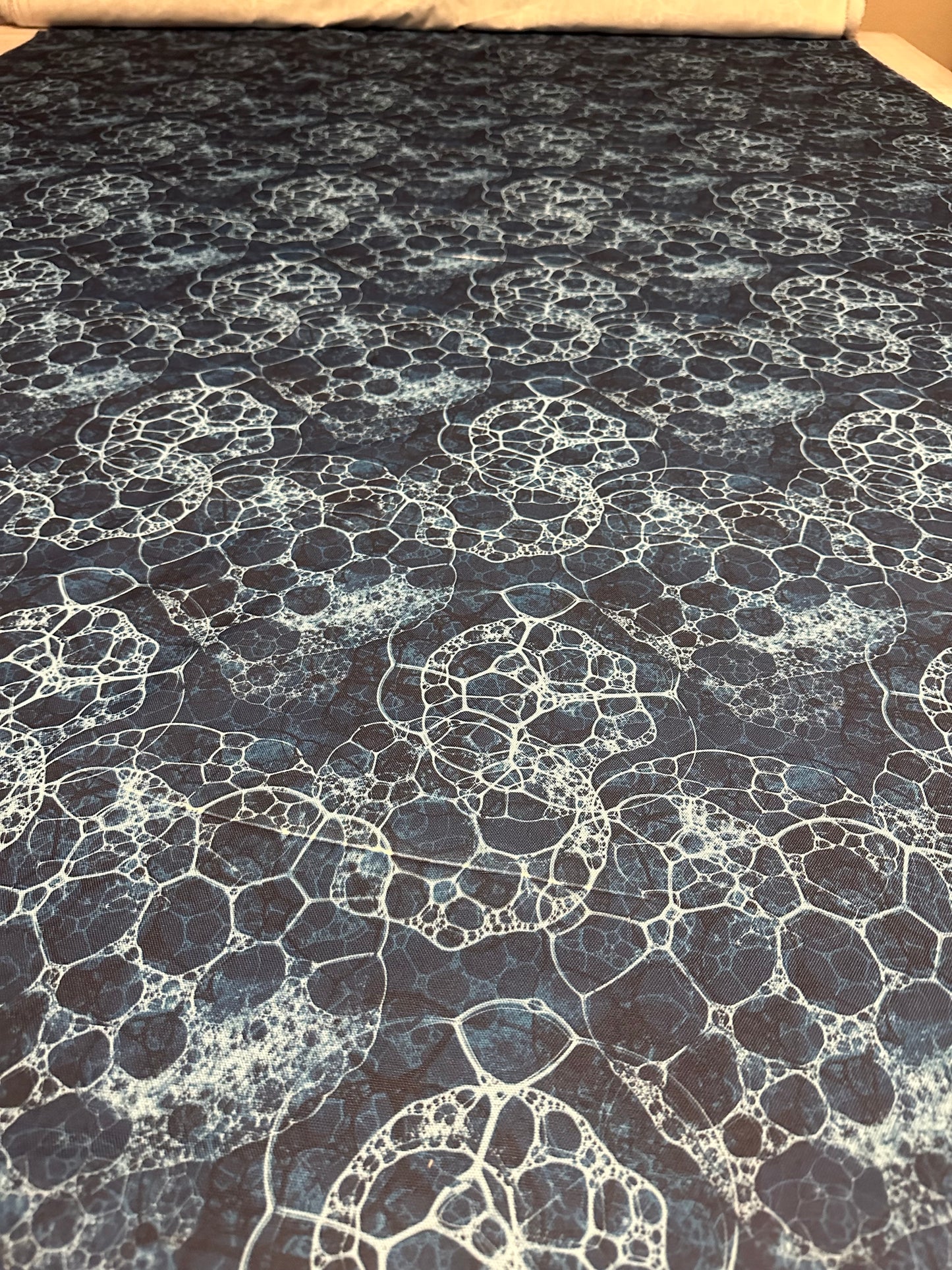 Flawed Panama Recycled Canvas: Ocean Lace