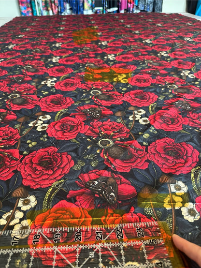 Flawed Panama Recycled Canvas: Spiders