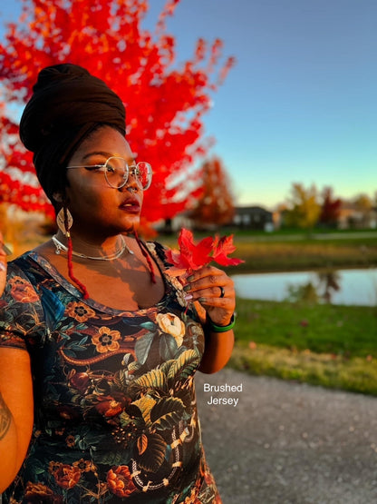Athletic French Terry: Autumn Serpents