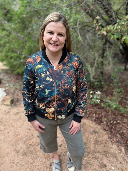 Athletic French Terry: Autumn Serpents
