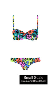 Swim Nylon: Hibiscus
