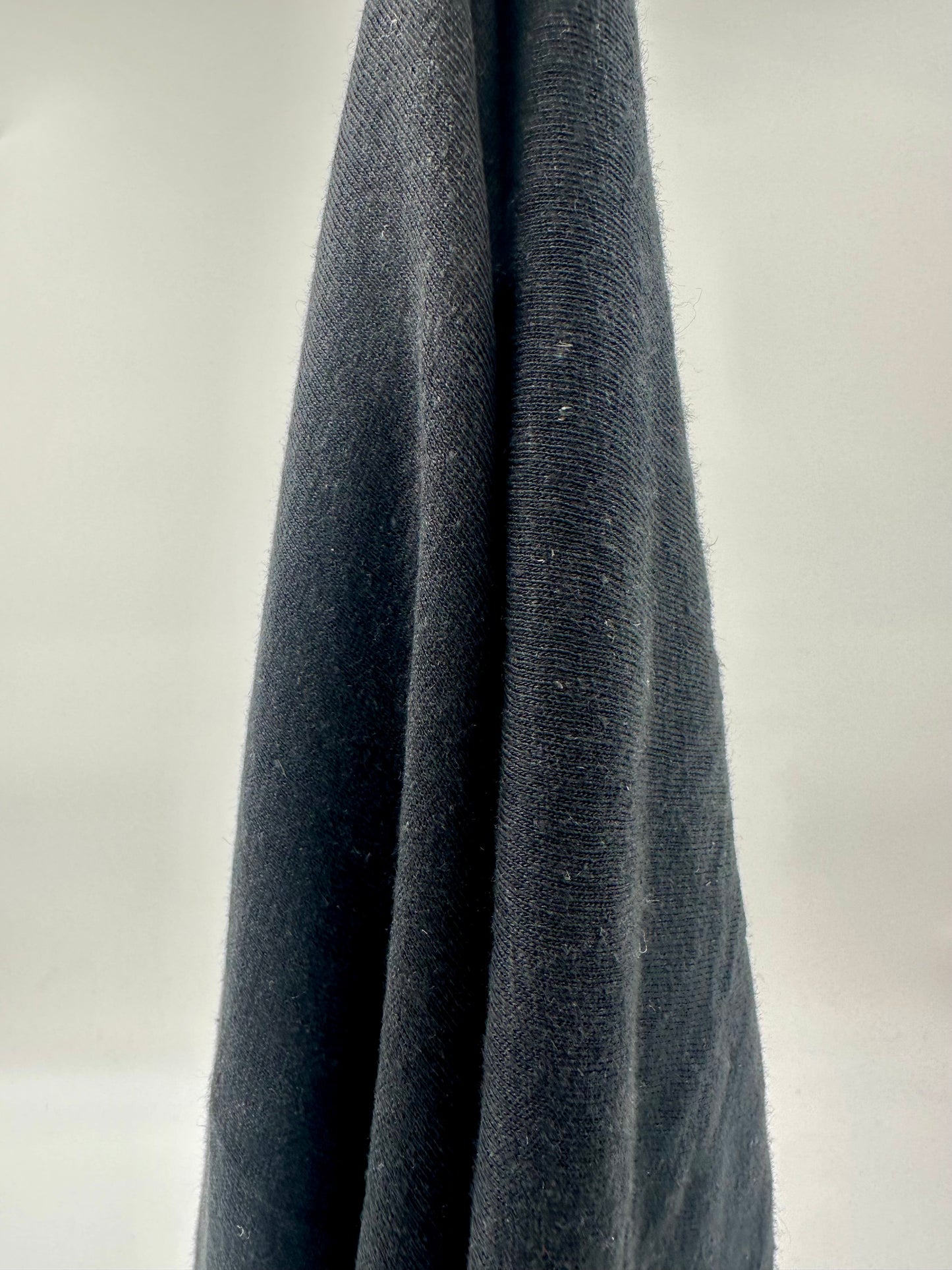 Linen Polyester Knit: Black