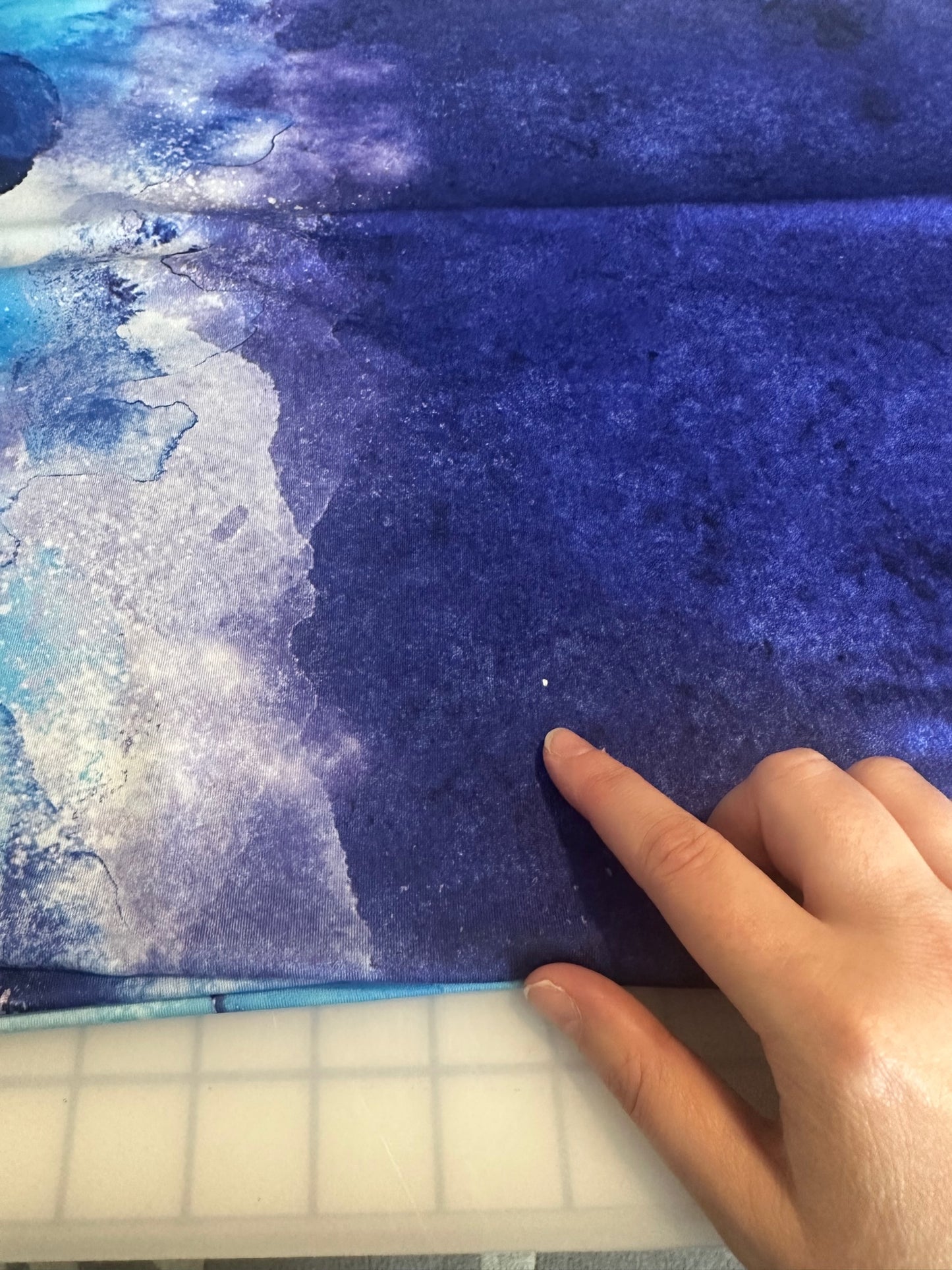 Brushed Jersey: Ocean Border
