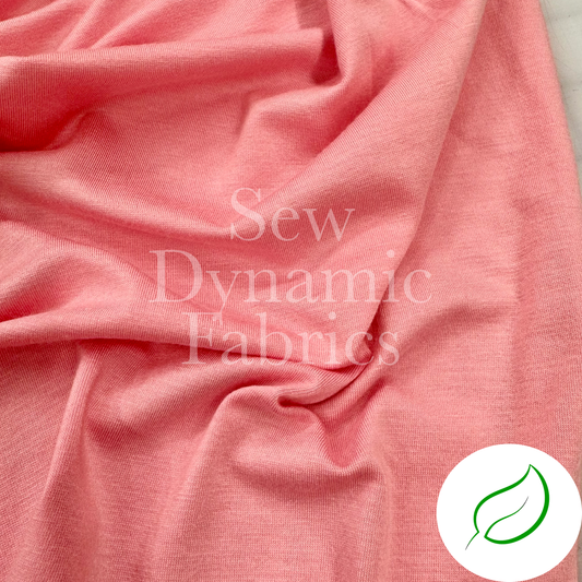 Micro Modal Jersey Sea Pink (Remnant: 17")