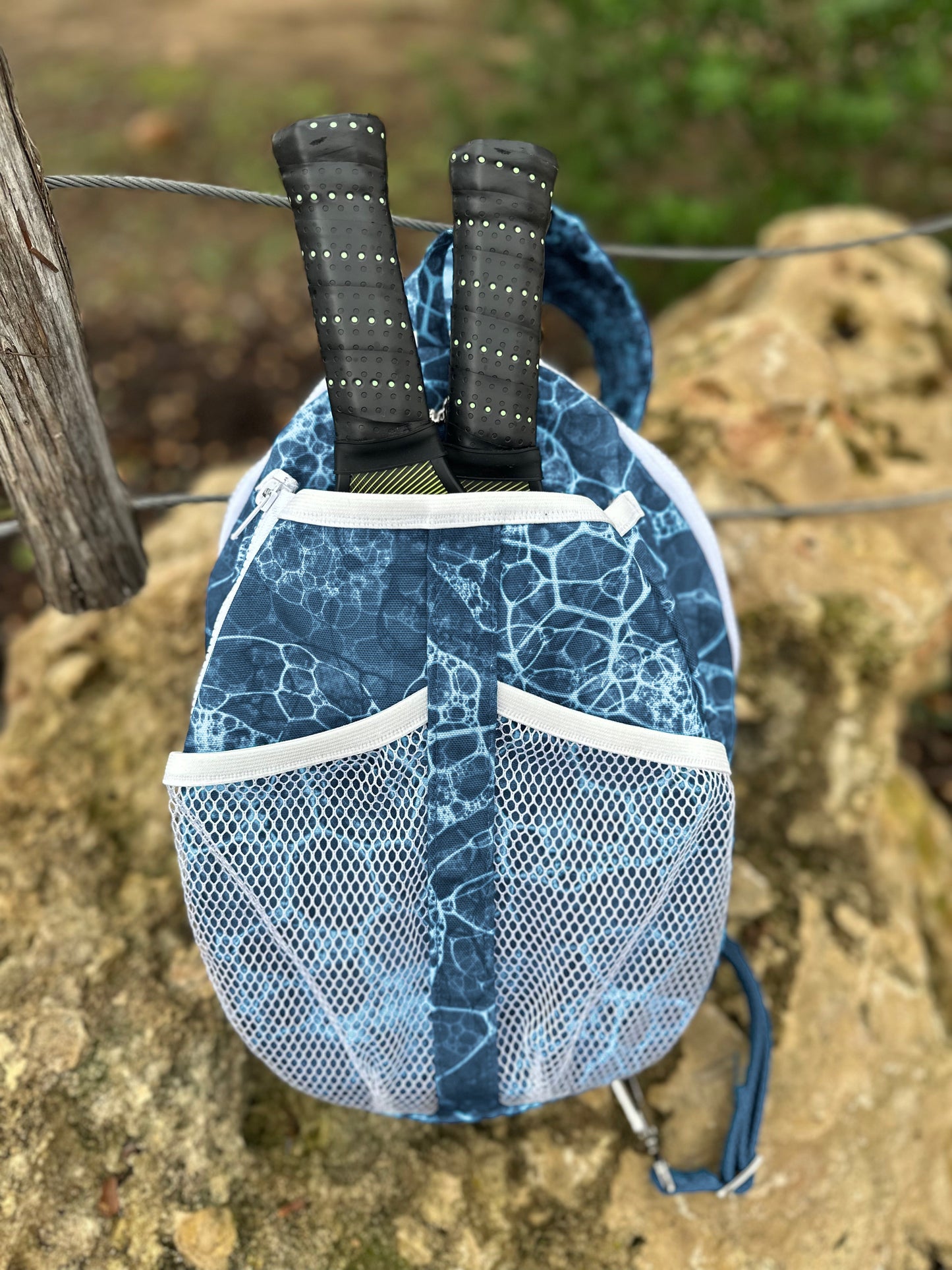 Flawed Panama Recycled Canvas: Ocean Lace