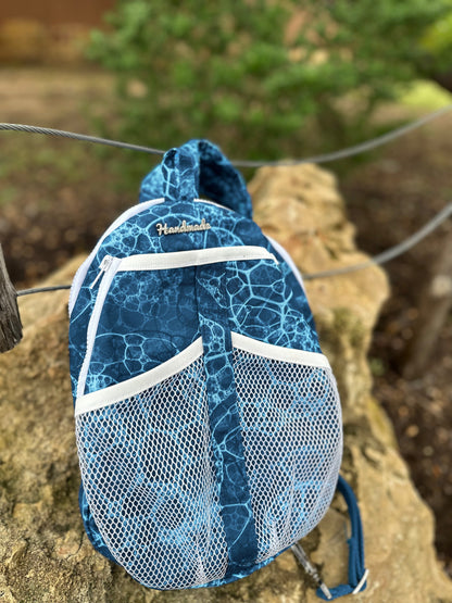 Flawed Panama Recycled Canvas: Ocean Lace