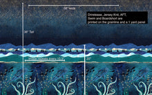 Cargar imagen en el visor de la galería, Athletic French Terry: Ocean Border Panel (grainline)