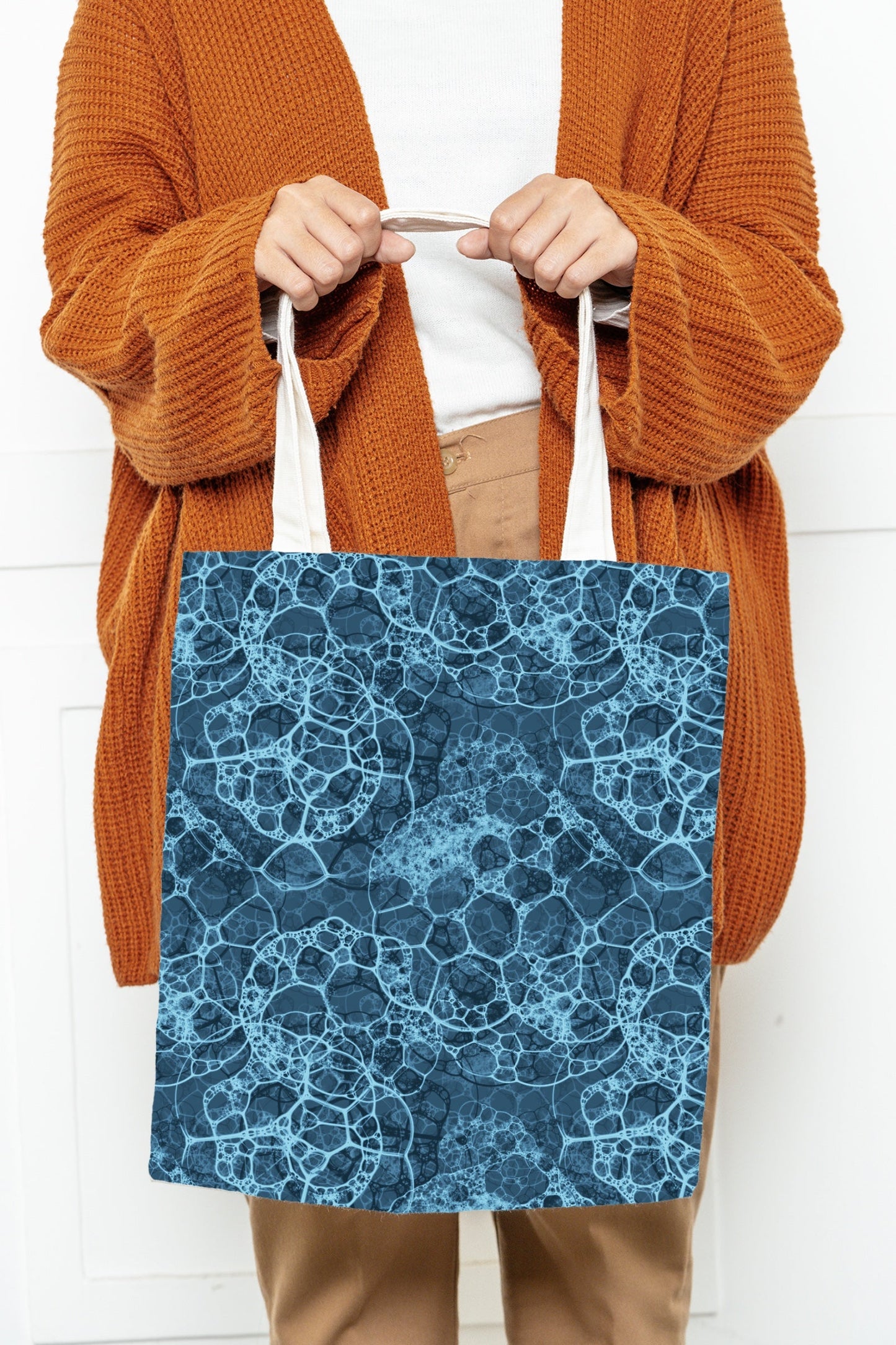Flawed Panama Recycled Canvas: Ocean Lace