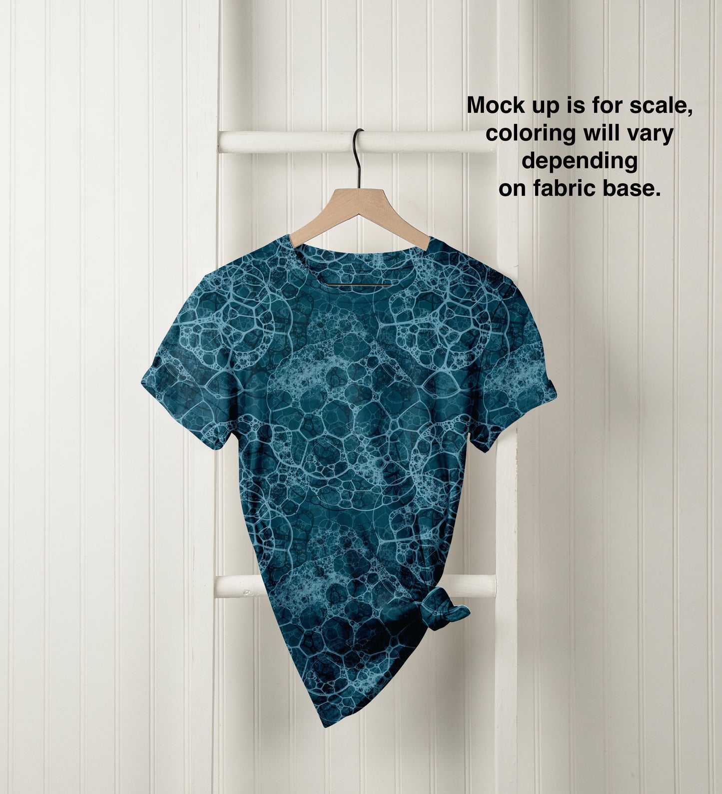 Athletic French Terry: Ocean Lace