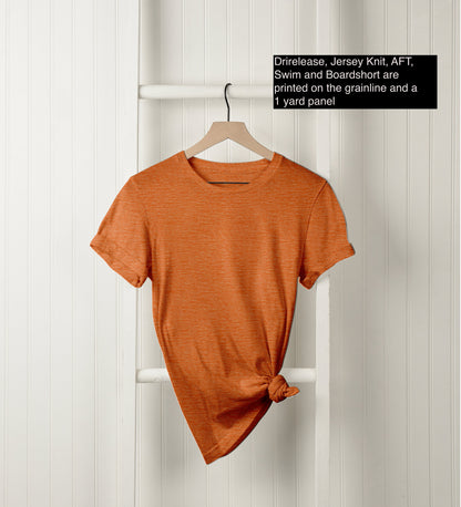 Athletic French Terry: Orange Woven Texture