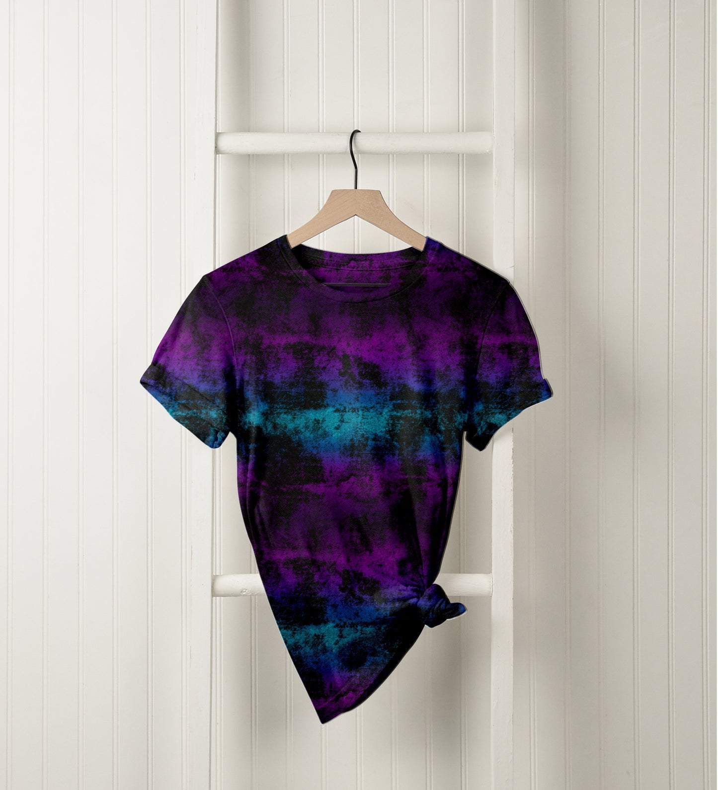 Brushed Jersey: Purple Grunge 2.0