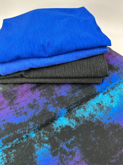 Brushed Jersey: Purple Grunge 2.0