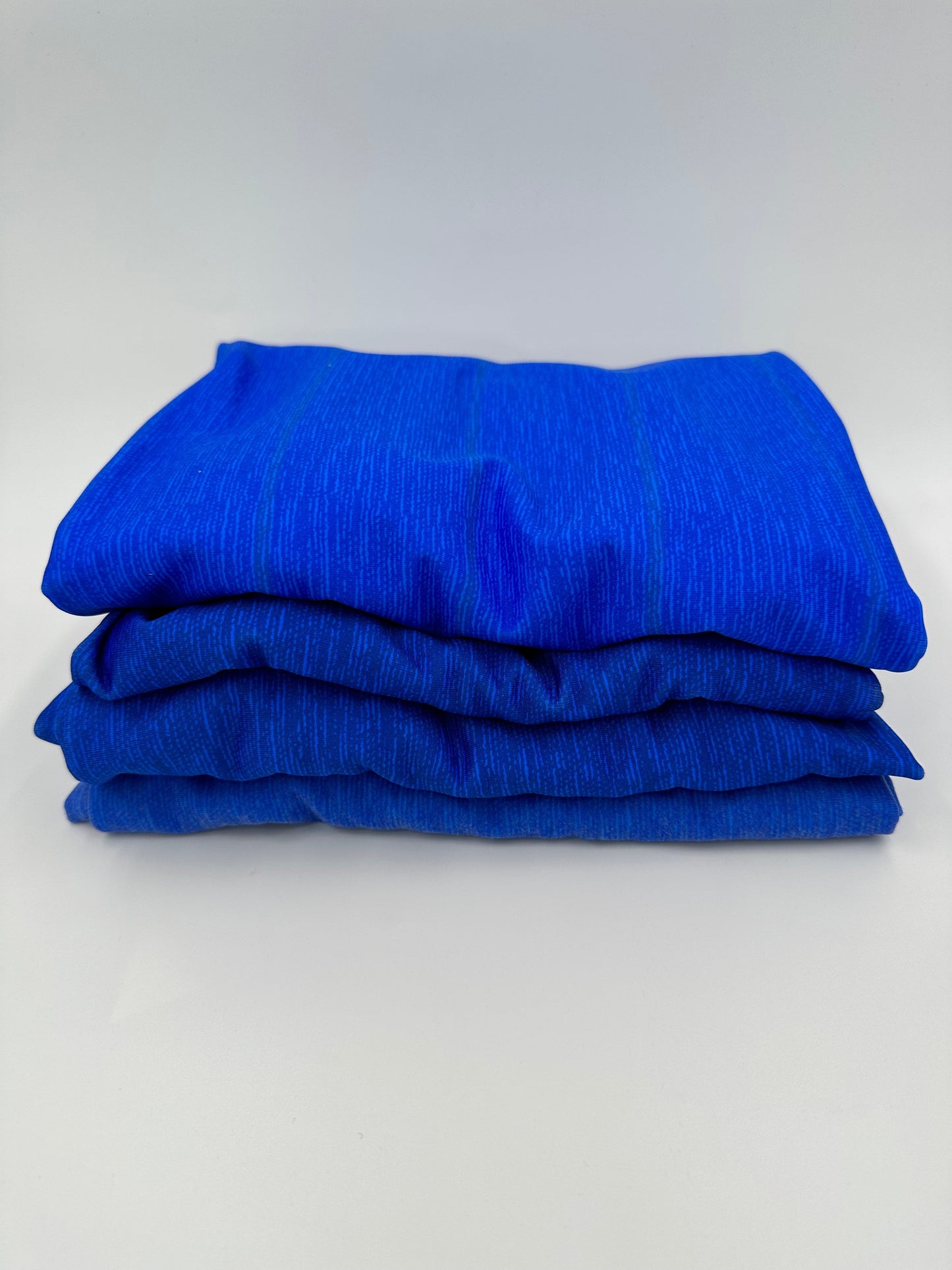 Brushed Jersey: Royal Azure Printed Woven Texture