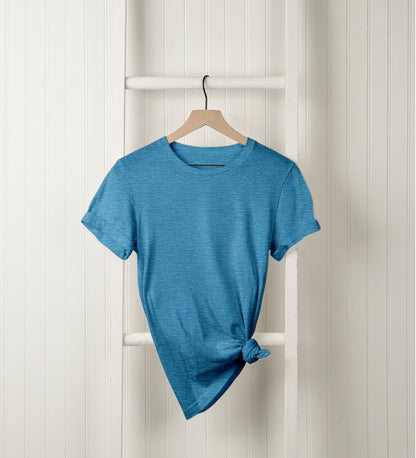 Athletic French Terry: Sky Blue Printed Woven Texture