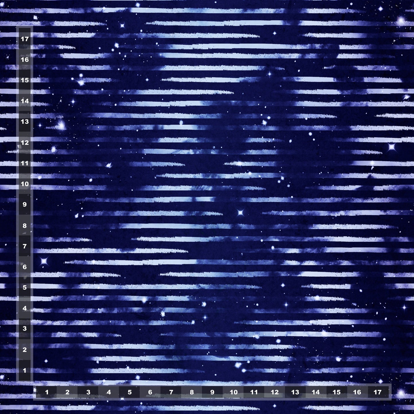 Athletic French Terry: Linear Space Stripes