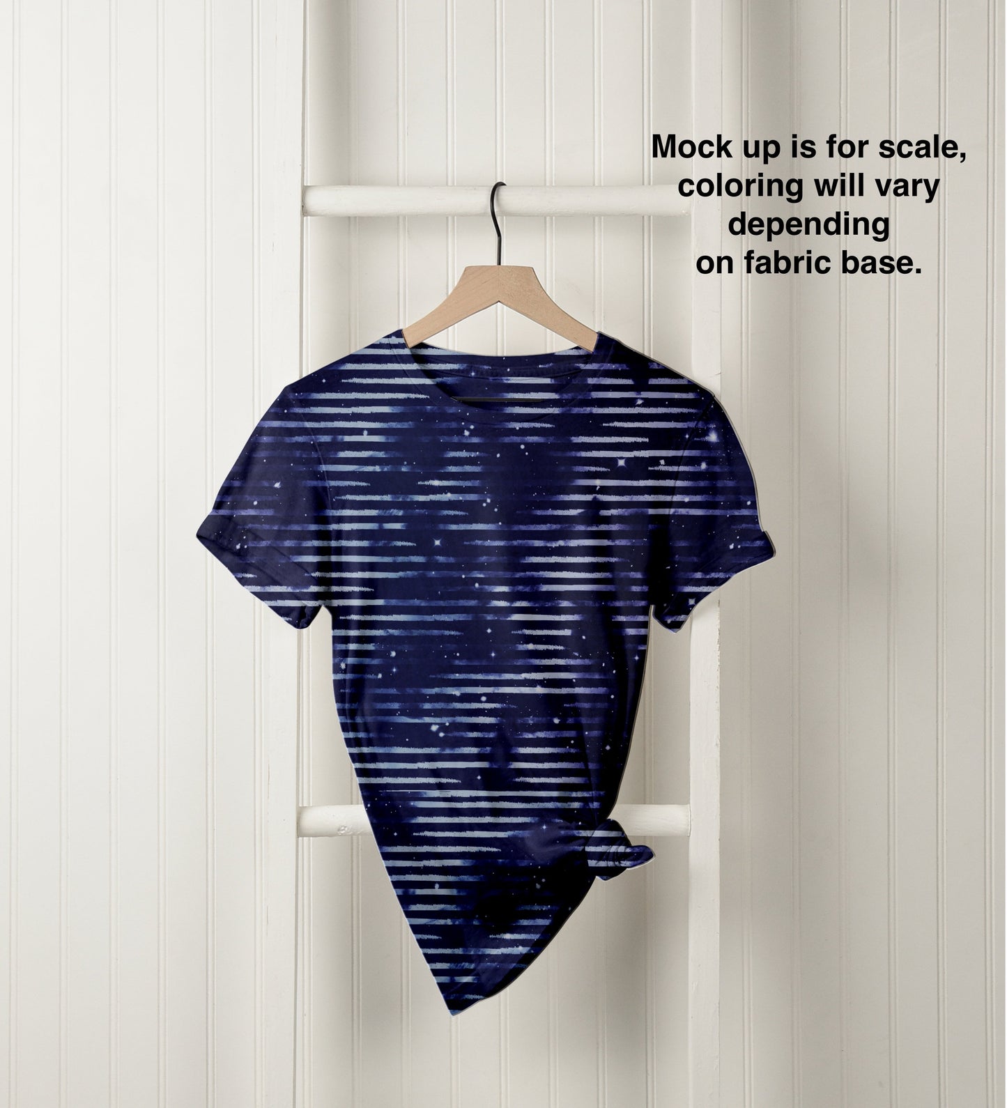 Athletic French Terry: Linear Space Stripes