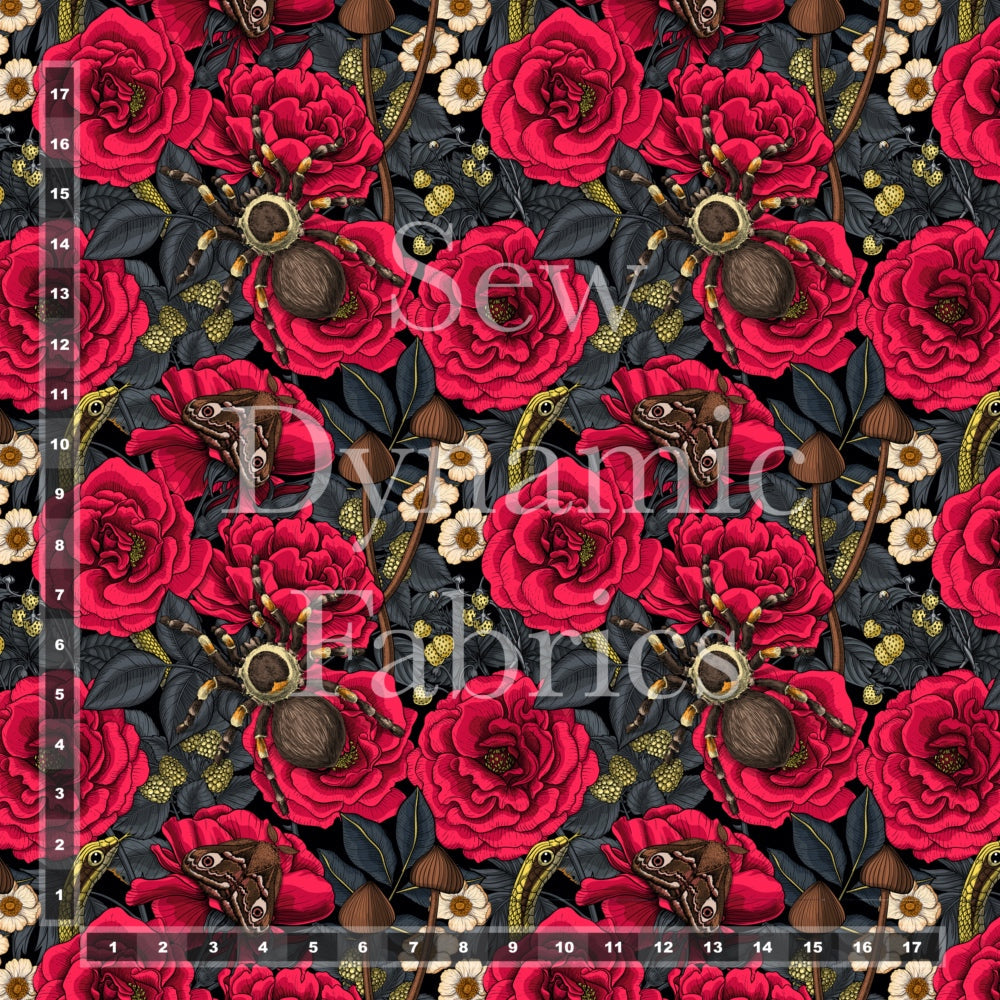 Flawed Panama Recycled Canvas: Spiders
