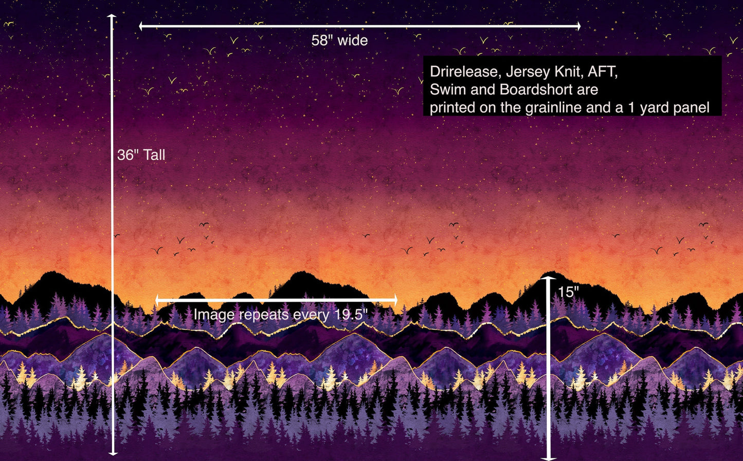Tech Jersey: Sunset Border Panel