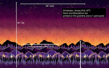Charger l&#39;image dans la galerie, Swim Nylon: Sunset Border Panel (grainline)